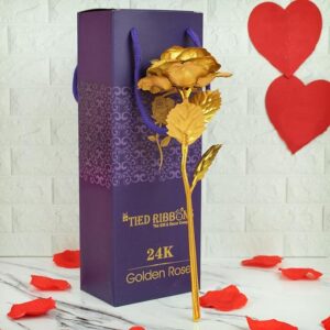 Gold Plated Rose Flower |